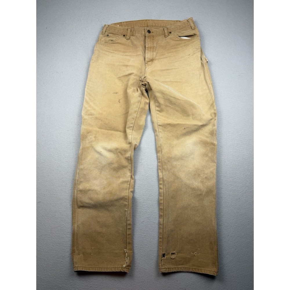 Vintage Dickies Carpenter Pants Mens 34x33 Thrashed Distressed Faded Grunge